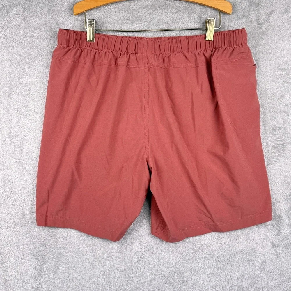 Free Fly Breeze Active Shorts Mens L Red Lined 7